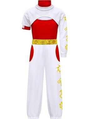 Zombie Girls Costume Halloween Cosplay Cheerleader 3PCS Uniform Kids 11-12 Years